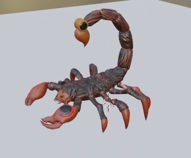 Stylized Scorpion Low-poly 3D model_12