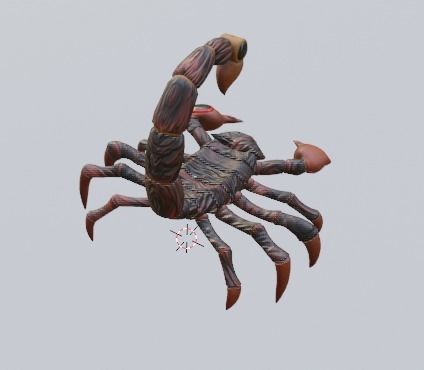 Stylized Scorpion Low-poly 3D model_28
