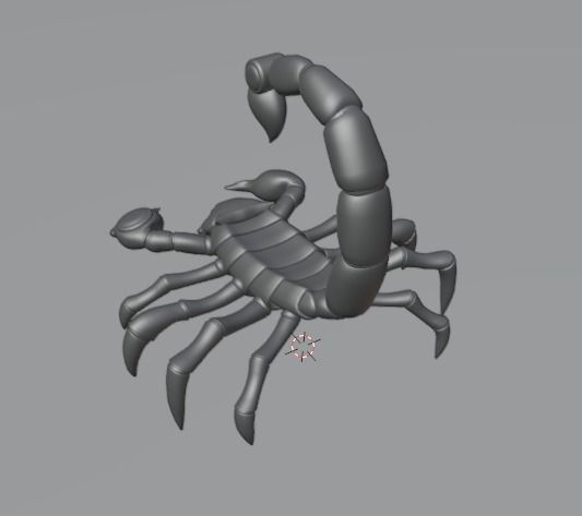Stylized Scorpion Low-poly 3D model_15