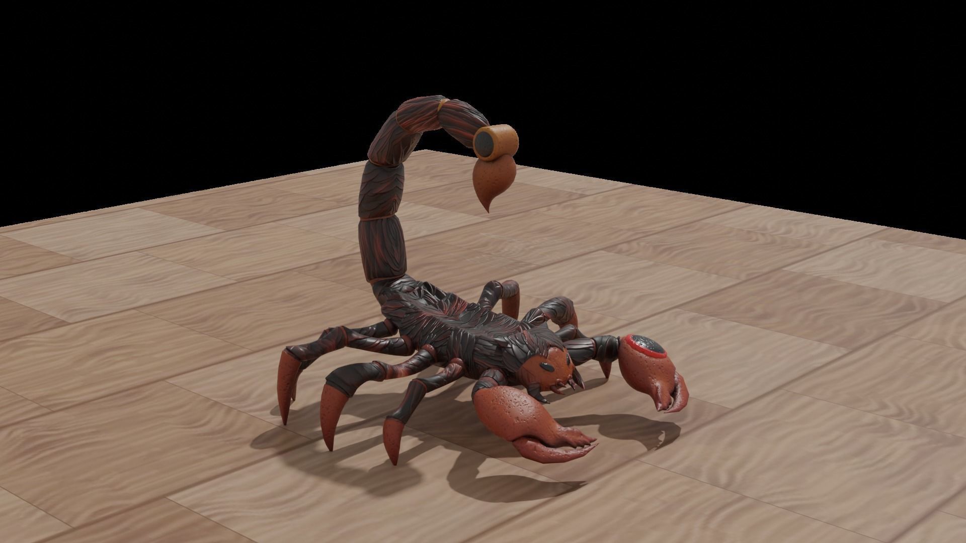 Stylized Scorpion Low-poly 3D model_6
