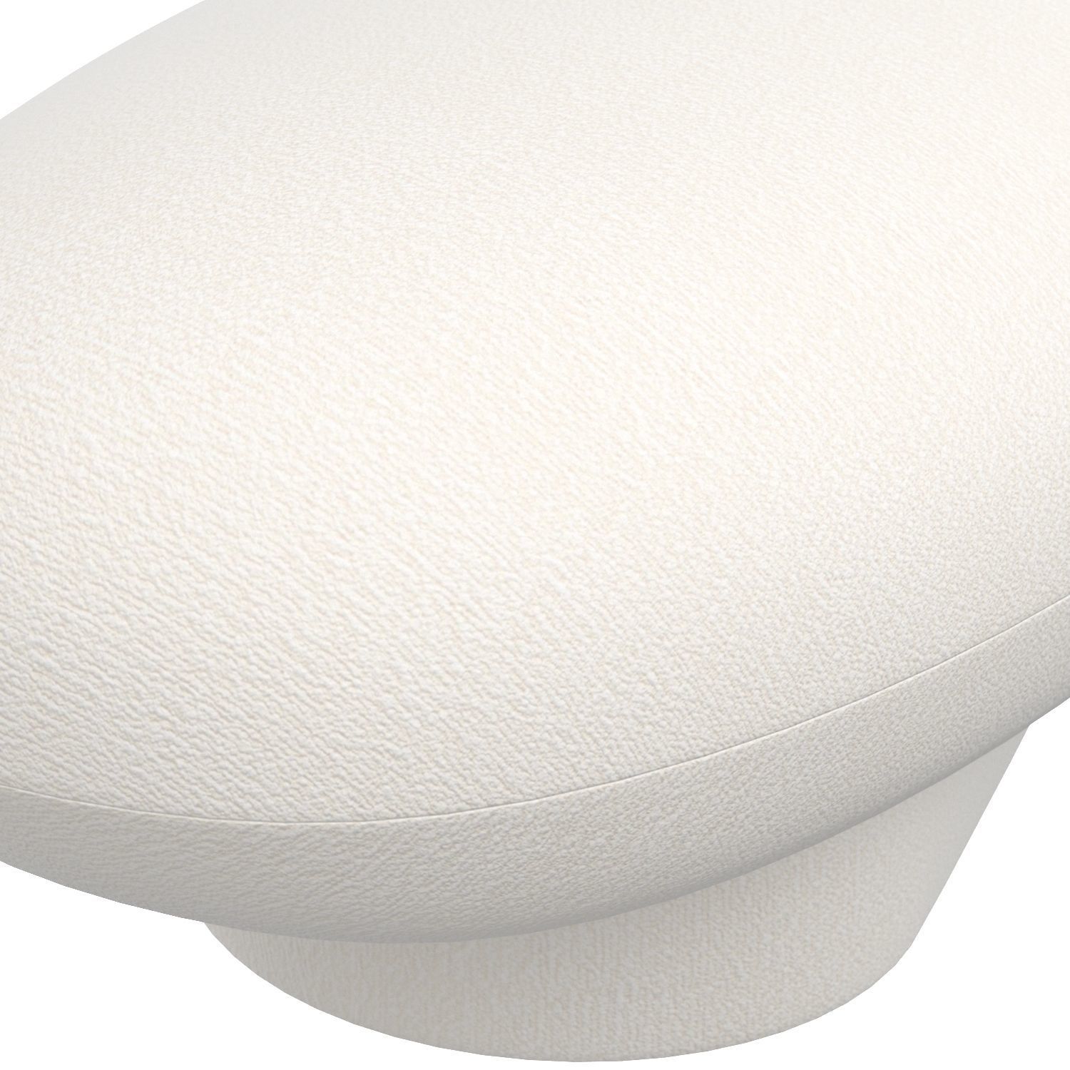 Jami Upholstered Cream Boucle Bench 3D model_3