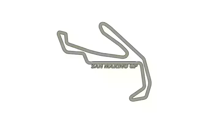 2025 San Marino MotoGP Racing Track 3D print model