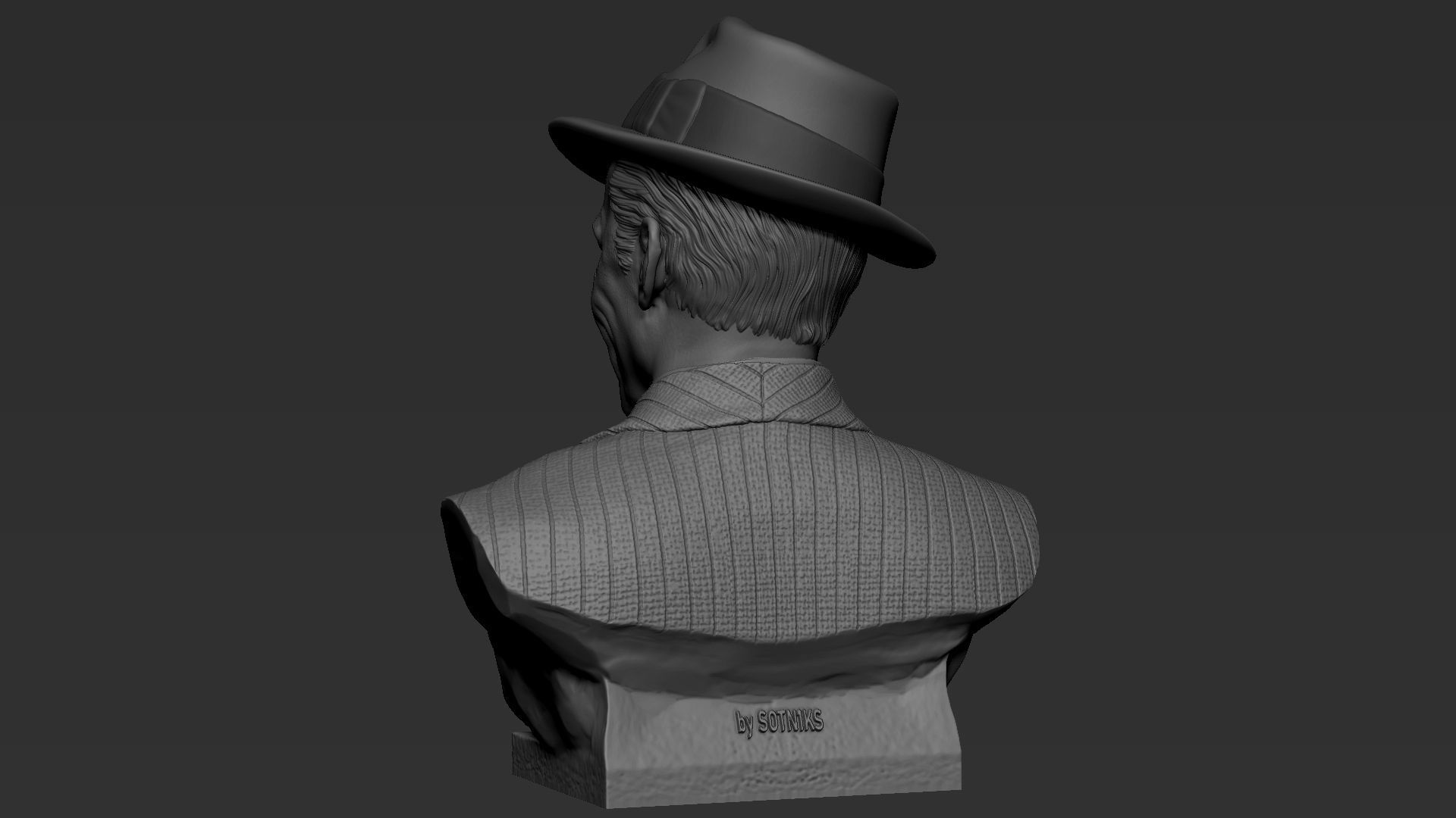 Frank Sinatra 3D print model_9