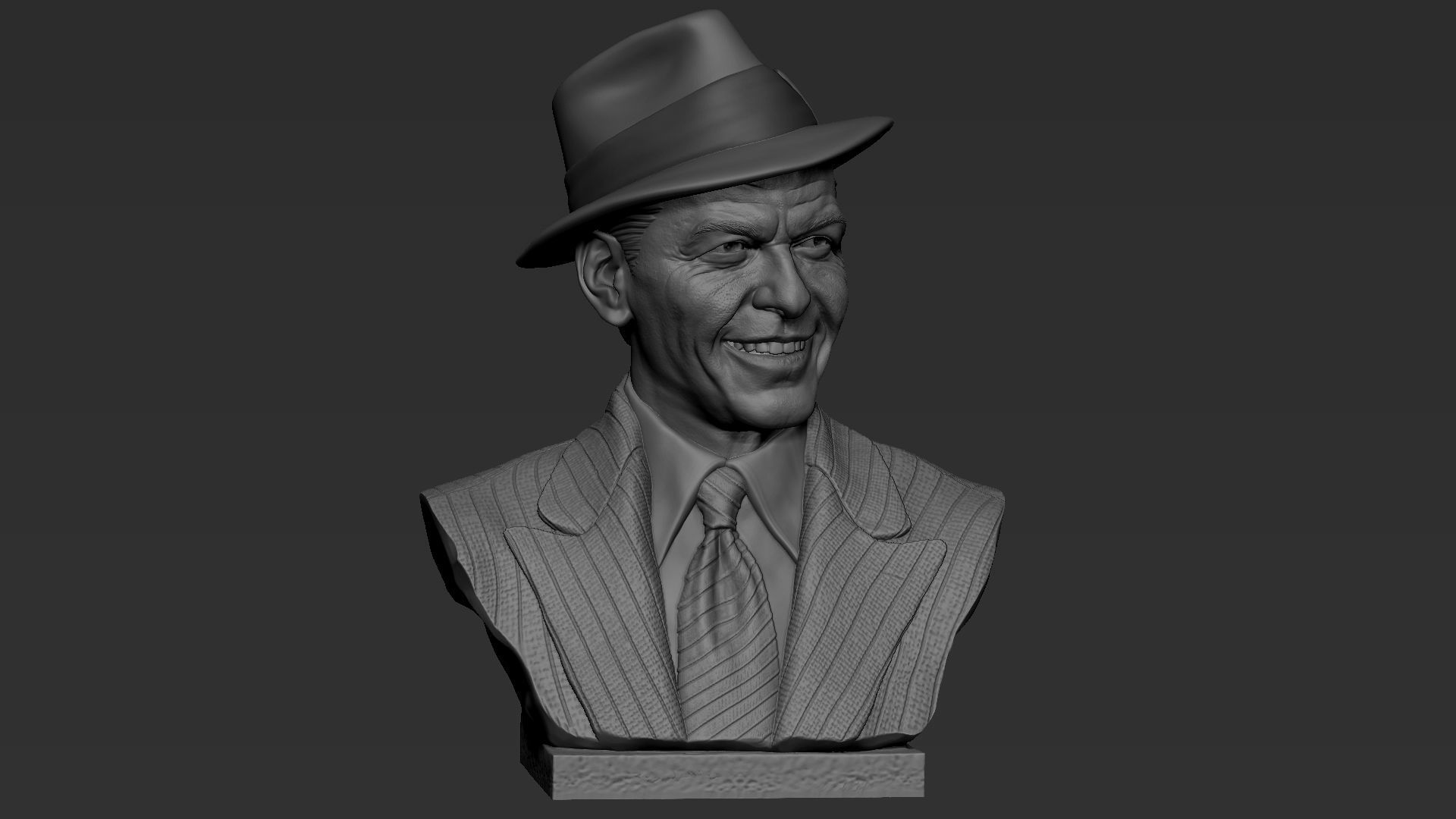 Frank Sinatra 3D print model_26