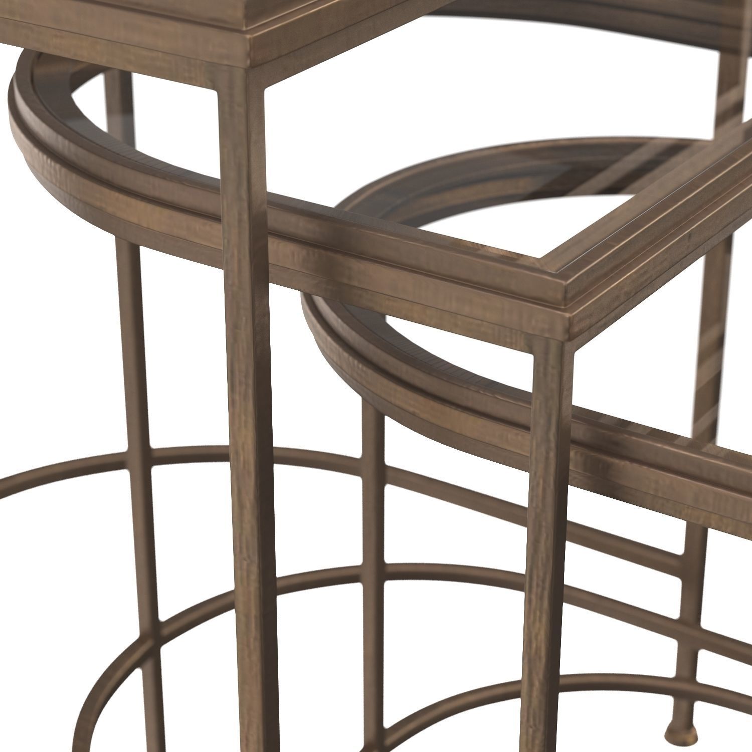India Nesting Tables 3D model_3