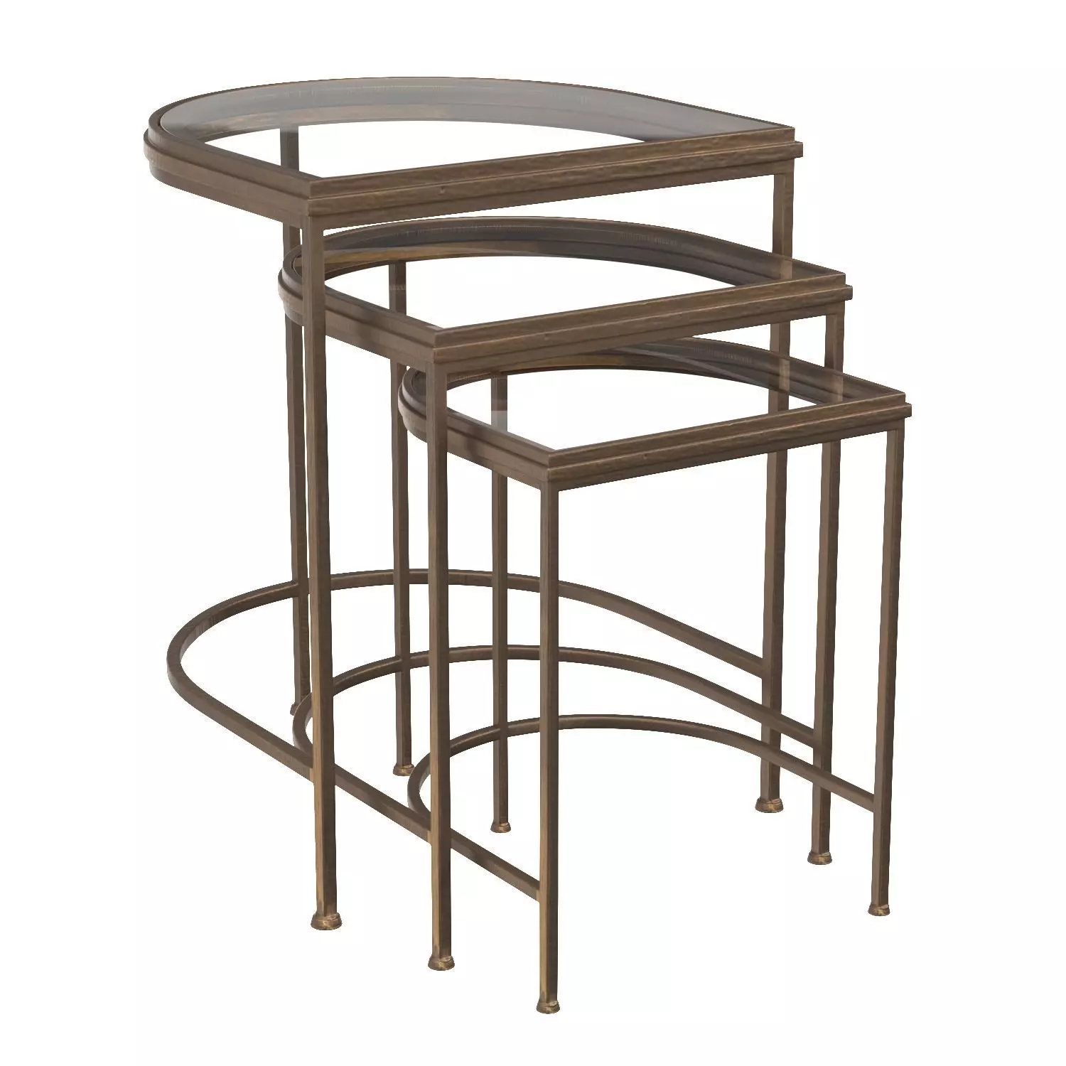 India Nesting Tables 3D model_0