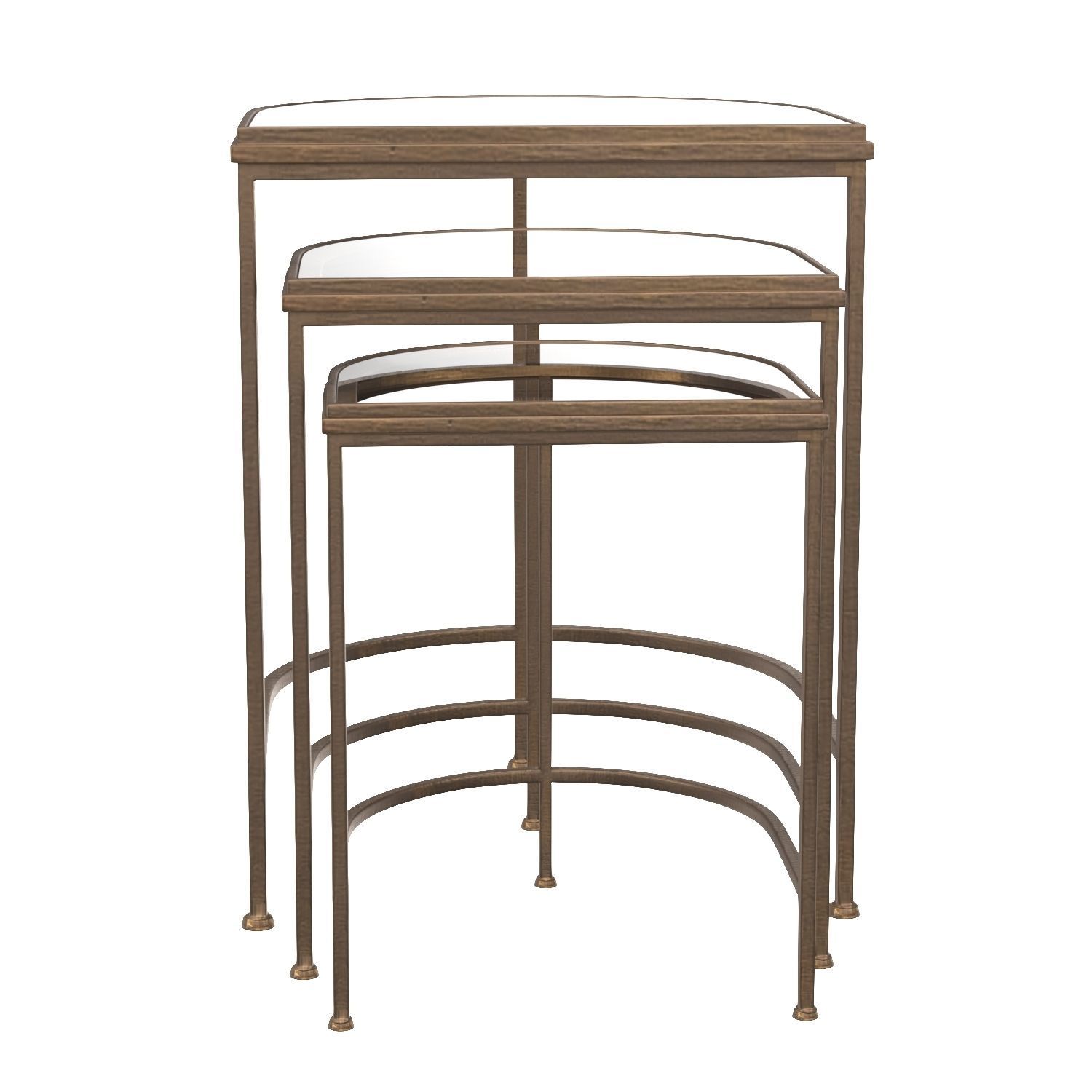 India Nesting Tables 3D model_4