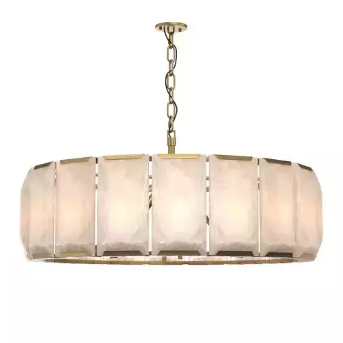 Harlow Calcite Round Chandelier 43in