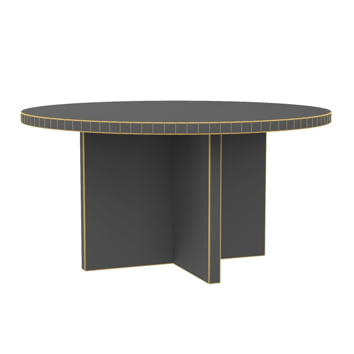 Harley Round Dining Table 3D model_5