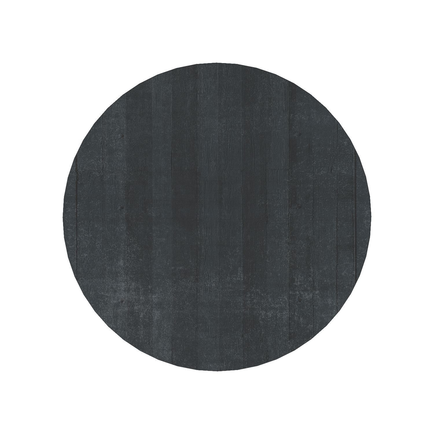 Hardwood Pillar Side Table 3D model_2