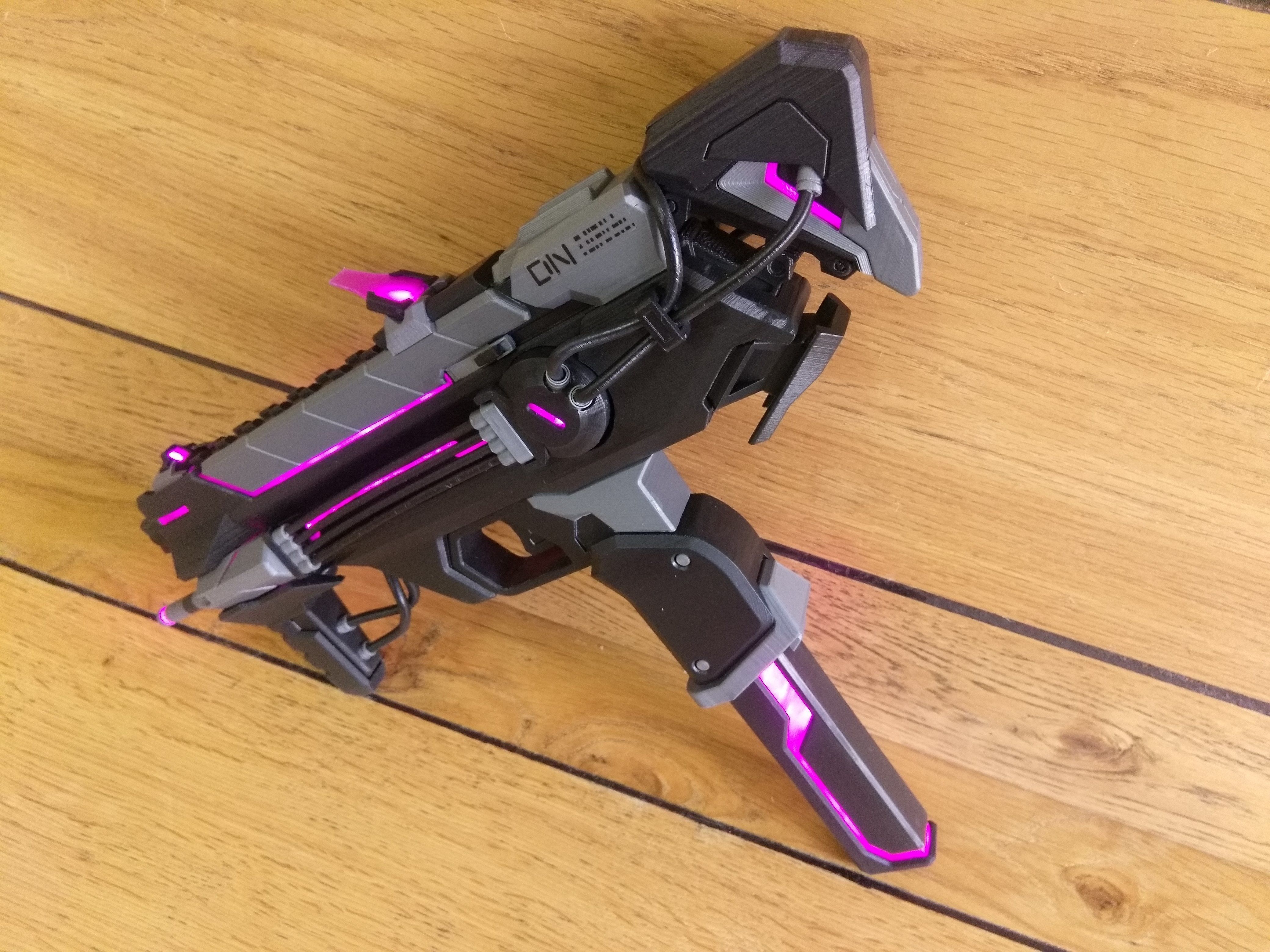Sombra Blaster Augmented - Overwatch - Commercial - STL 3D print model_21