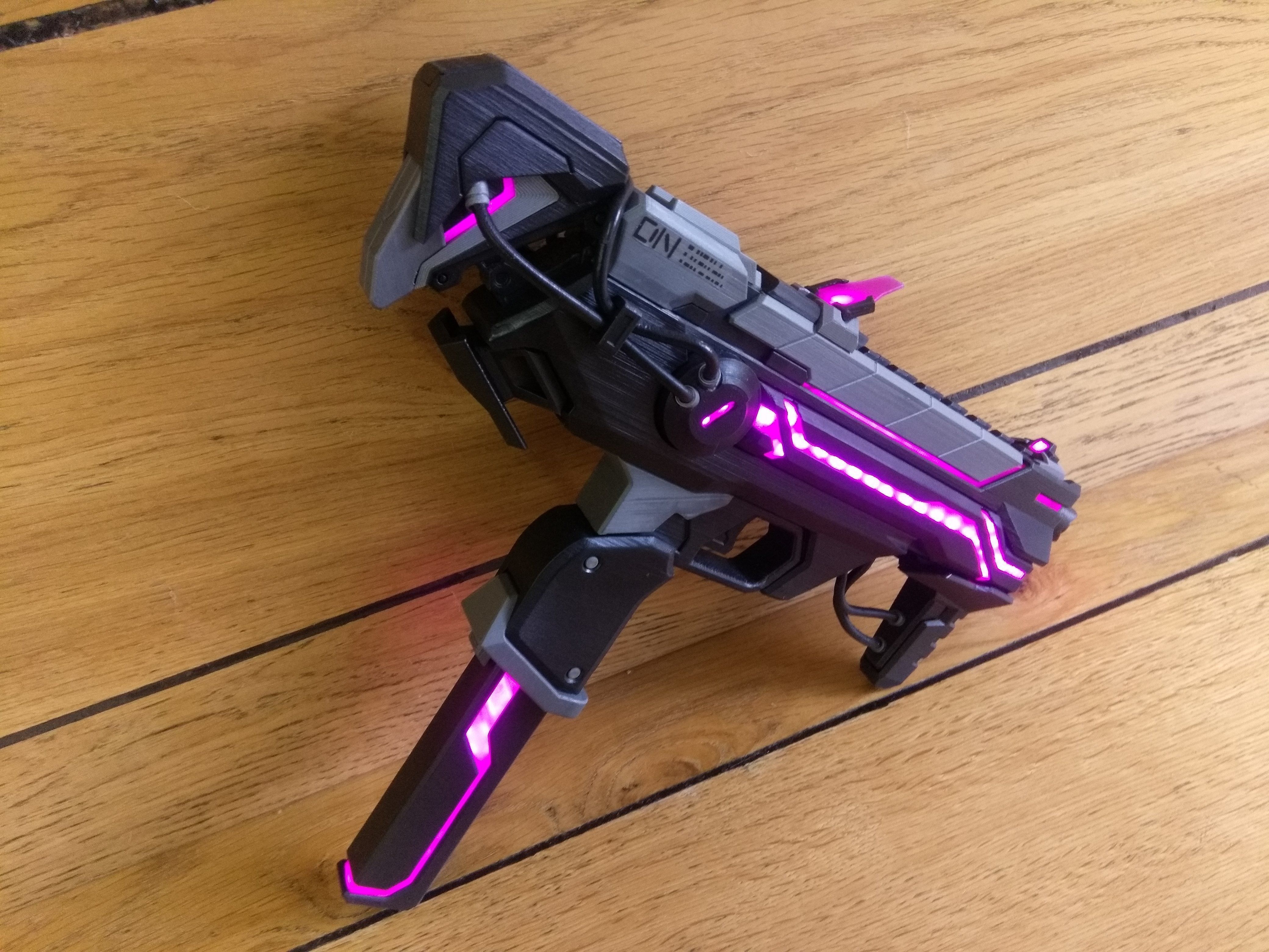 Sombra Blaster Augmented - Overwatch - Commercial - STL 3D print model_22