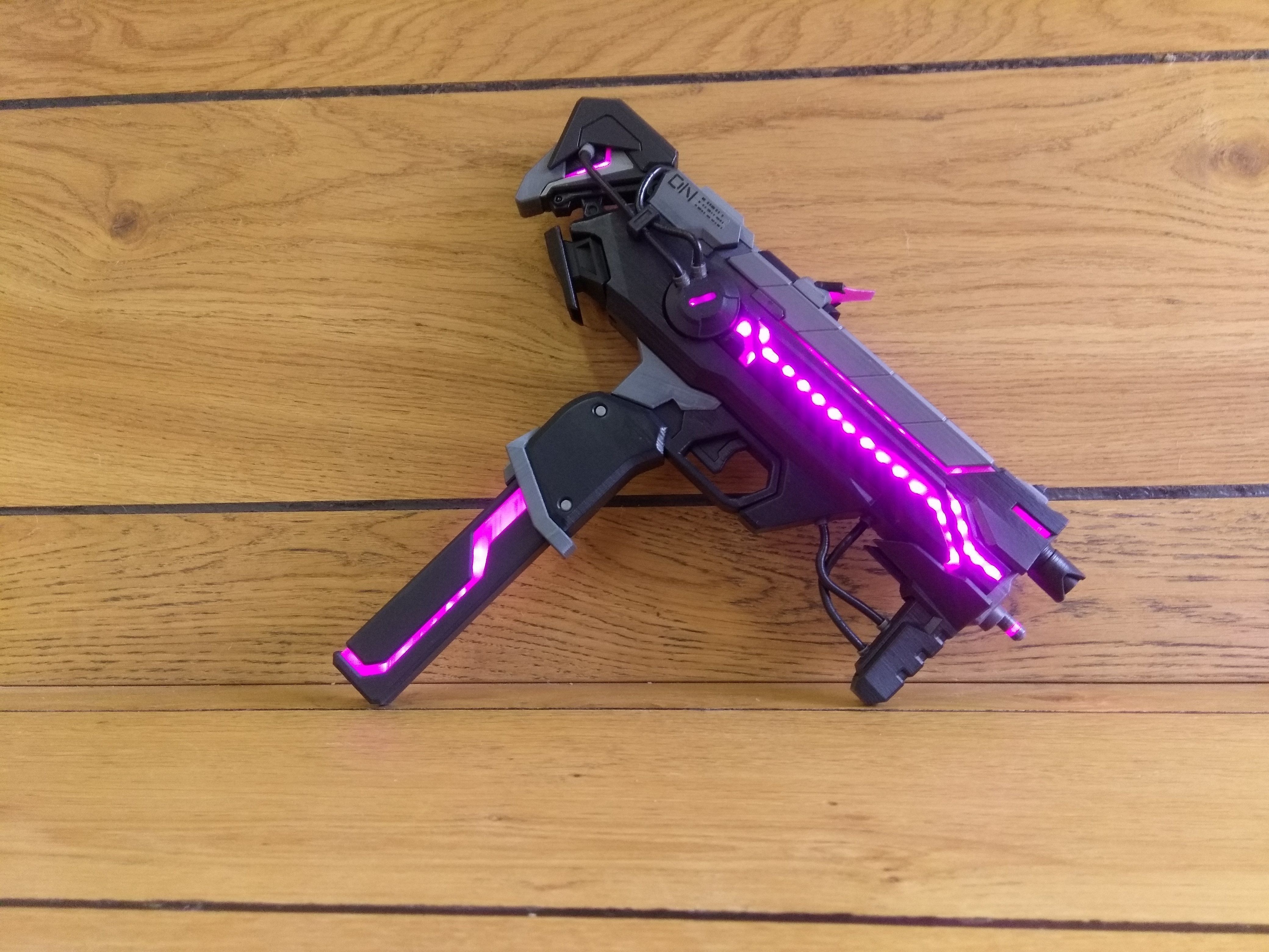Sombra Blaster Augmented - Overwatch - Commercial - STL 3D print model_23