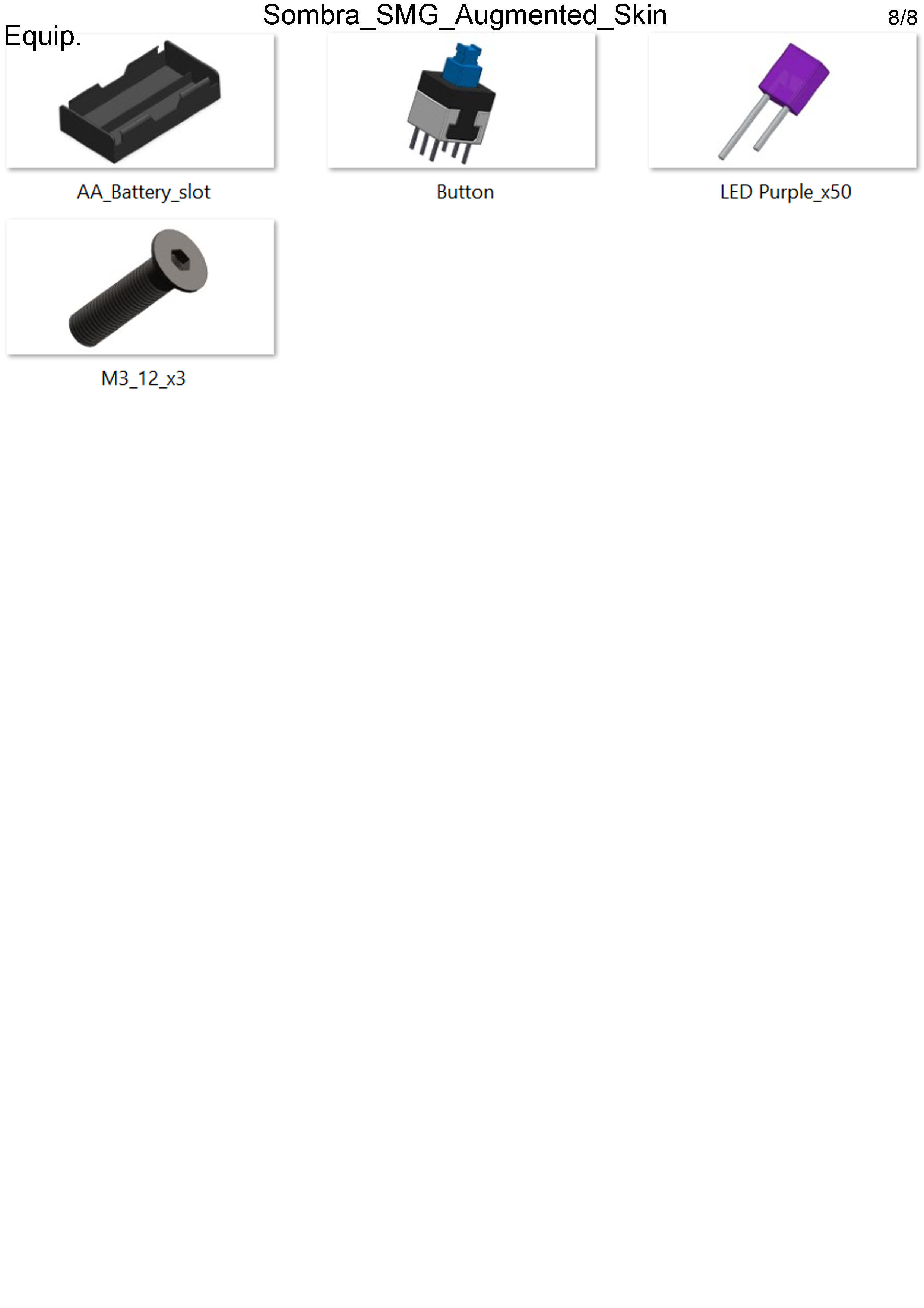 Sombra Blaster Augmented - Overwatch - Commercial - STL 3D print model_16