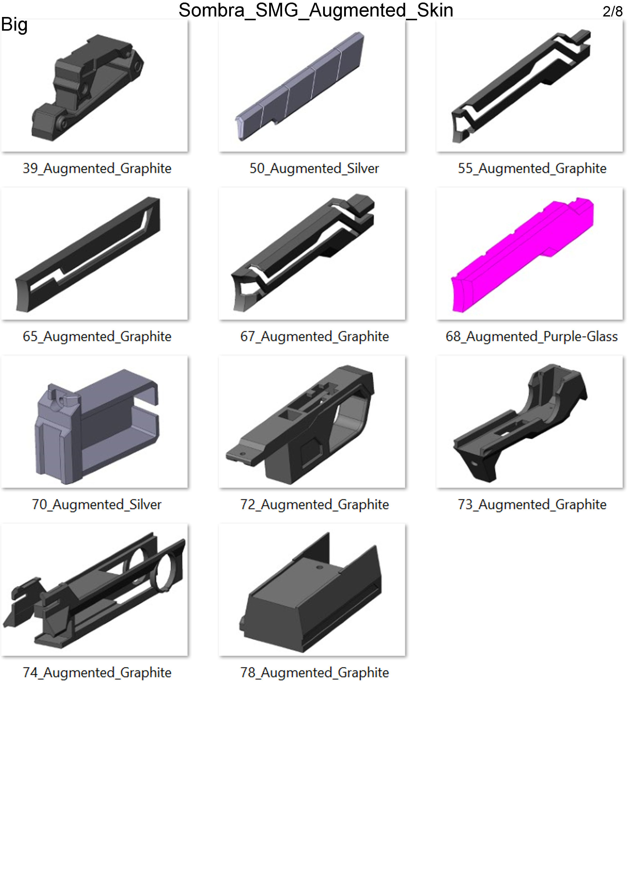 Sombra Blaster Augmented - Overwatch - Commercial - STL 3D print model_13