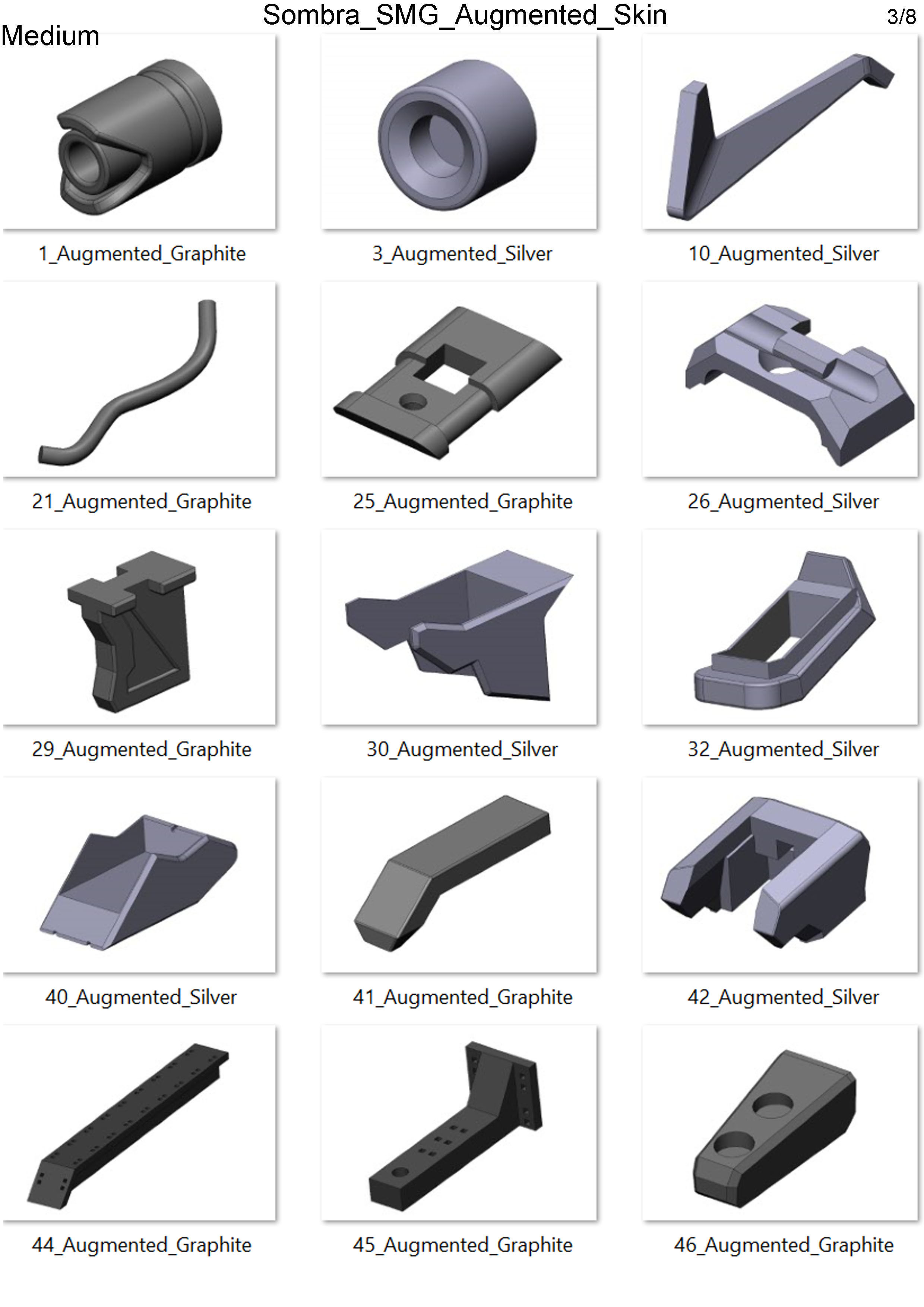 Sombra Blaster Augmented - Overwatch - Commercial - STL 3D print model_14