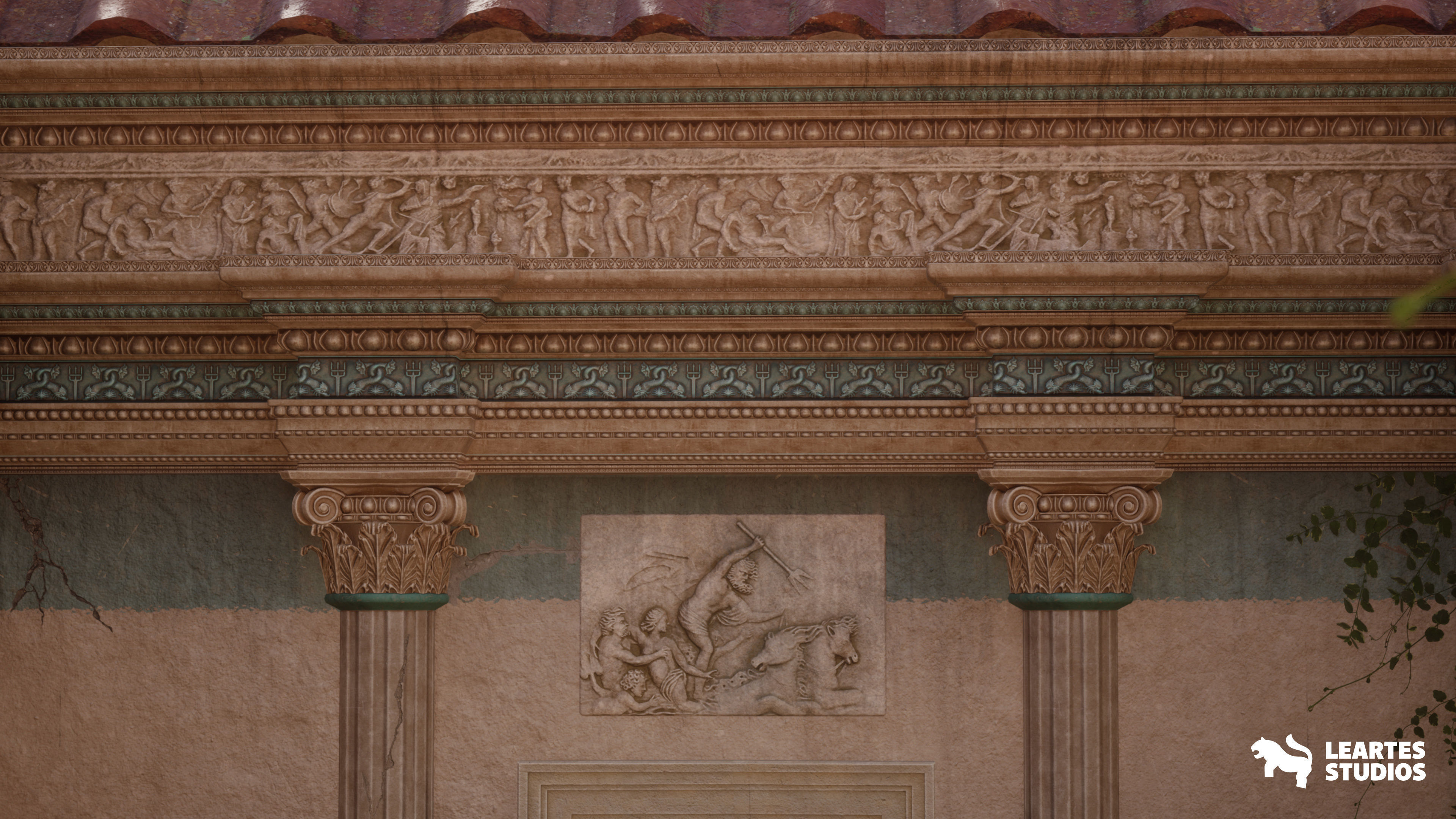 3D model Neptune Roman Bath VR / AR / lowpoly CGTrader