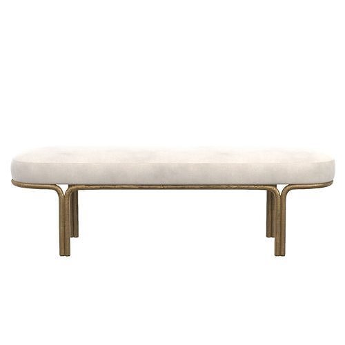 Gwen Bench Nono Cream 107584 3D model