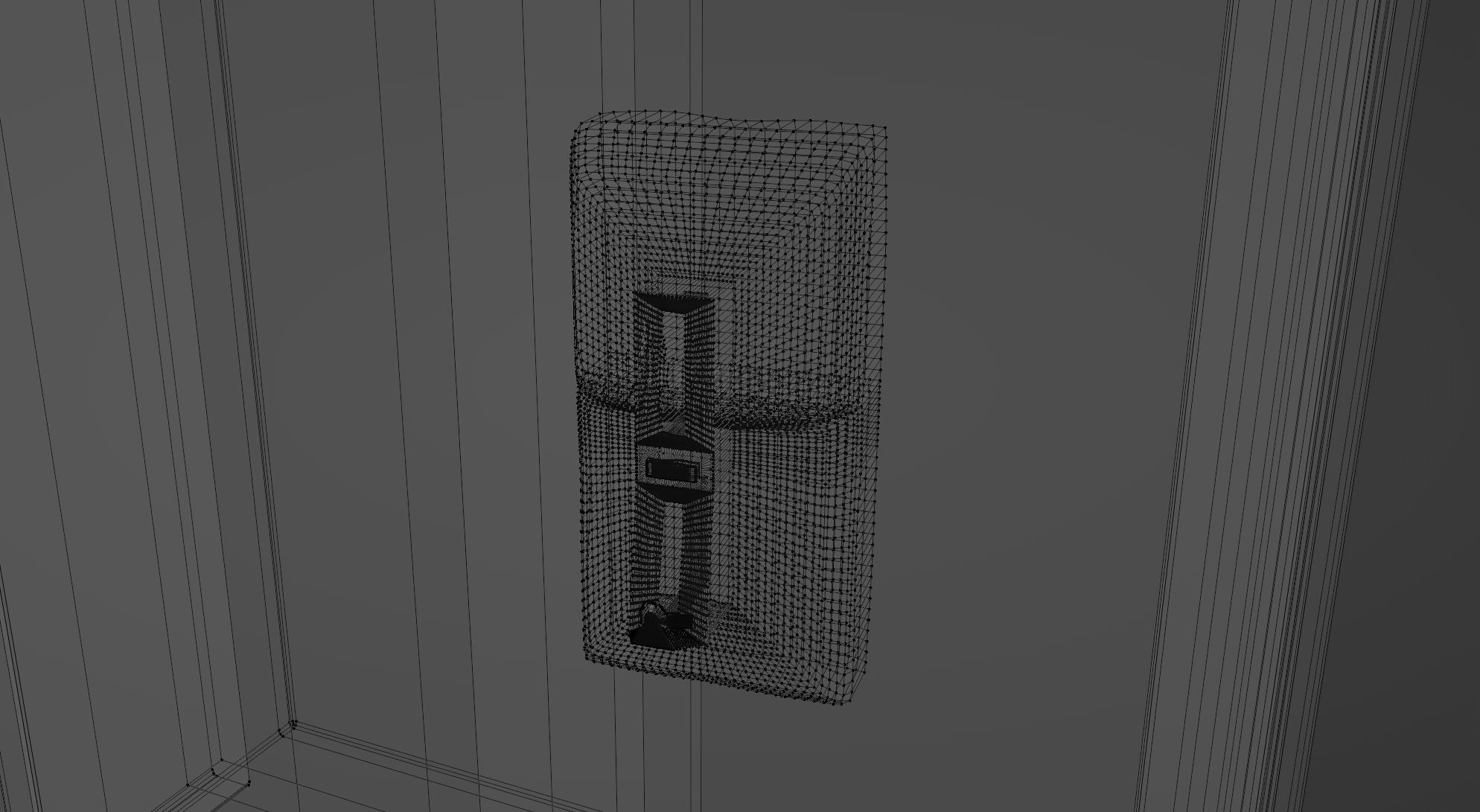 Arcade pac-man machine Low-poly 3D model_13