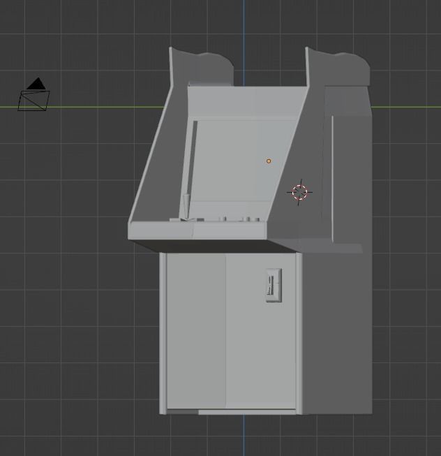 Arcade pac-man machine Low-poly 3D model_18