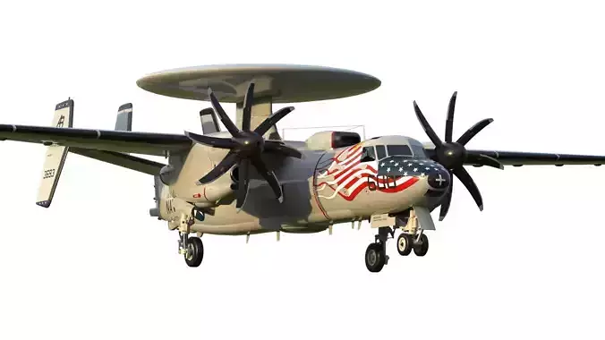 E-2 Hawkeye 3D model