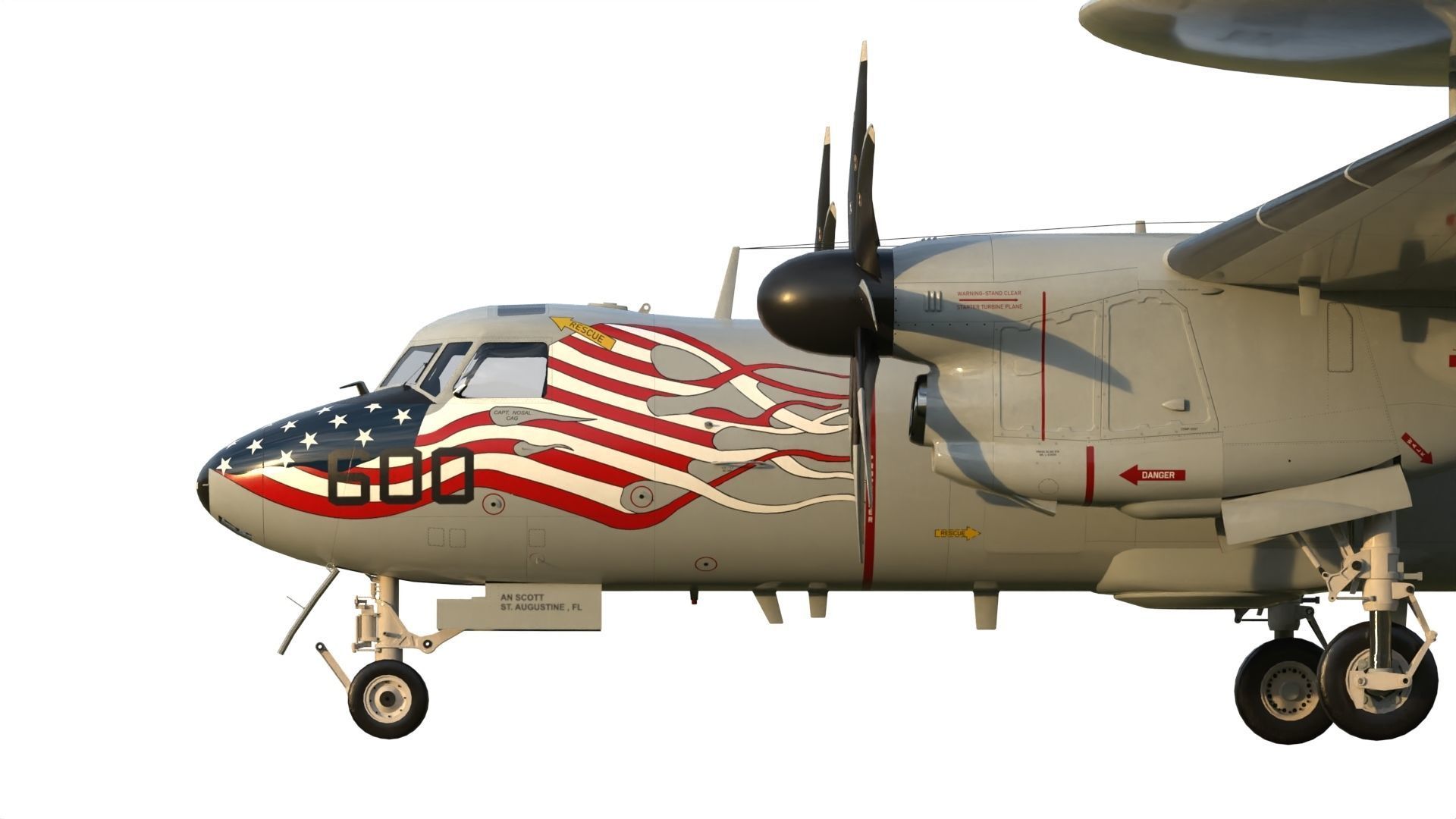E-2 Hawkeye 3D model_9