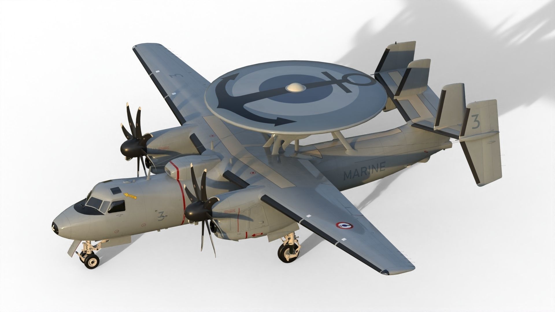 E-2 Hawkeye 3D model_4