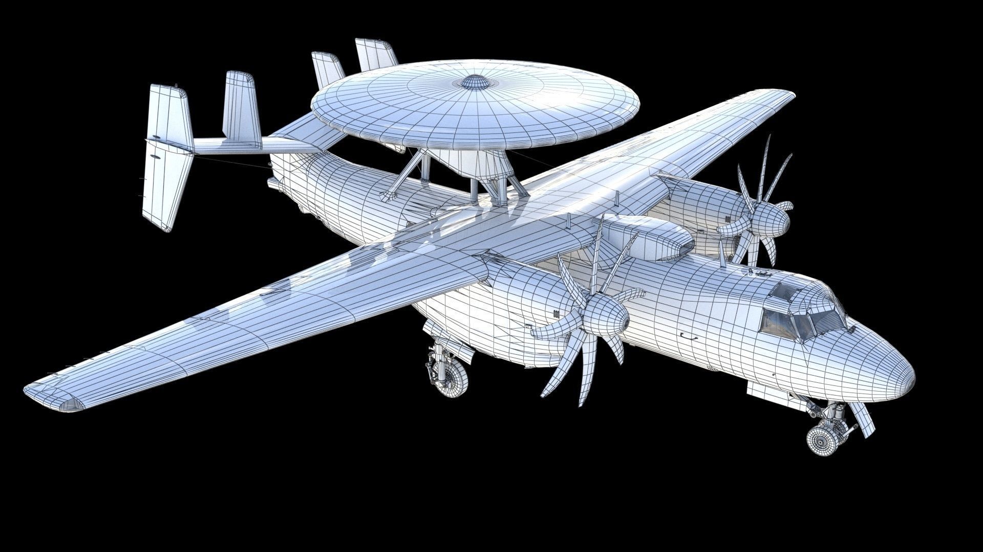 E-2 Hawkeye 3D model_21