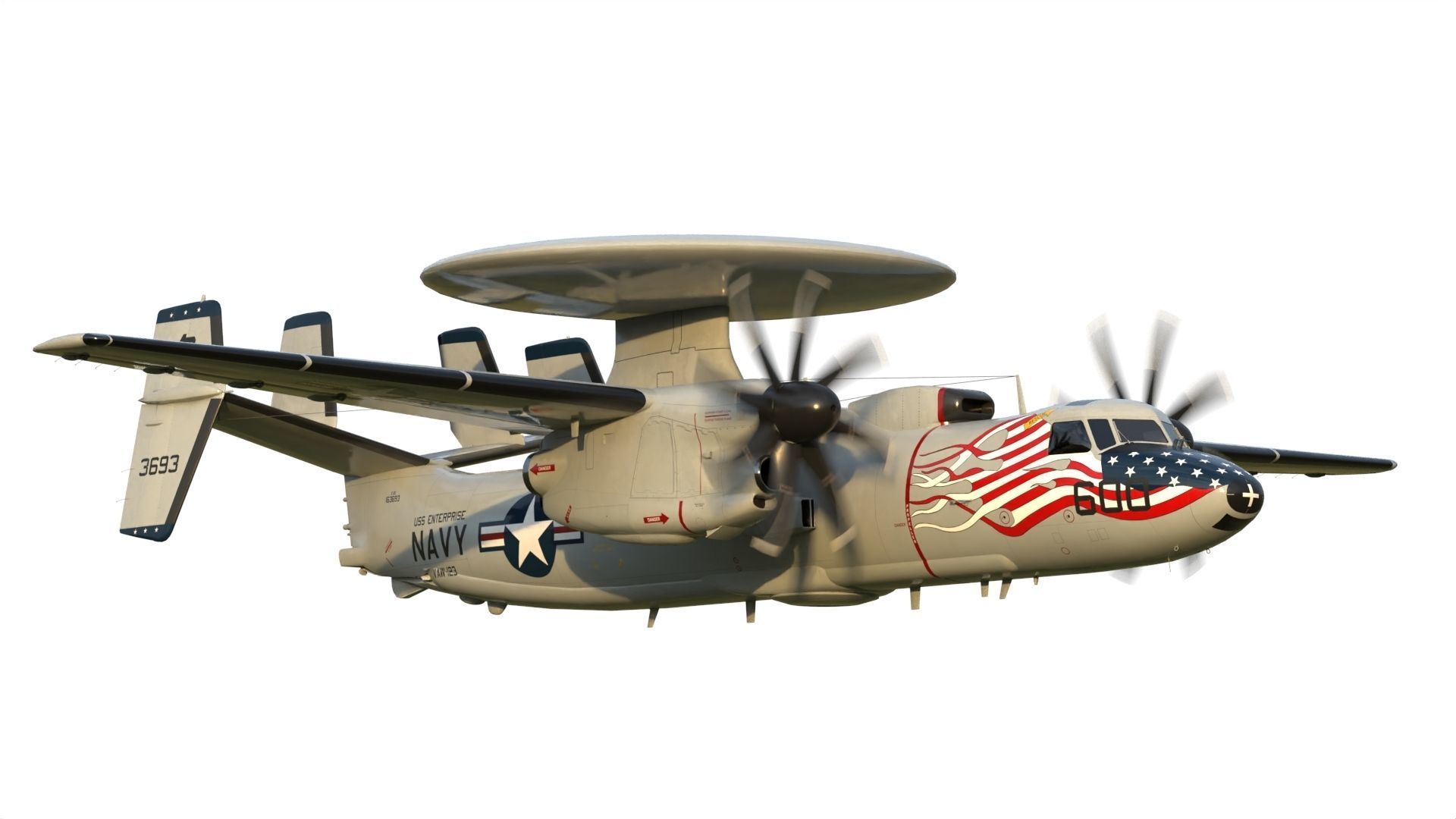 E-2 Hawkeye 3D model_7