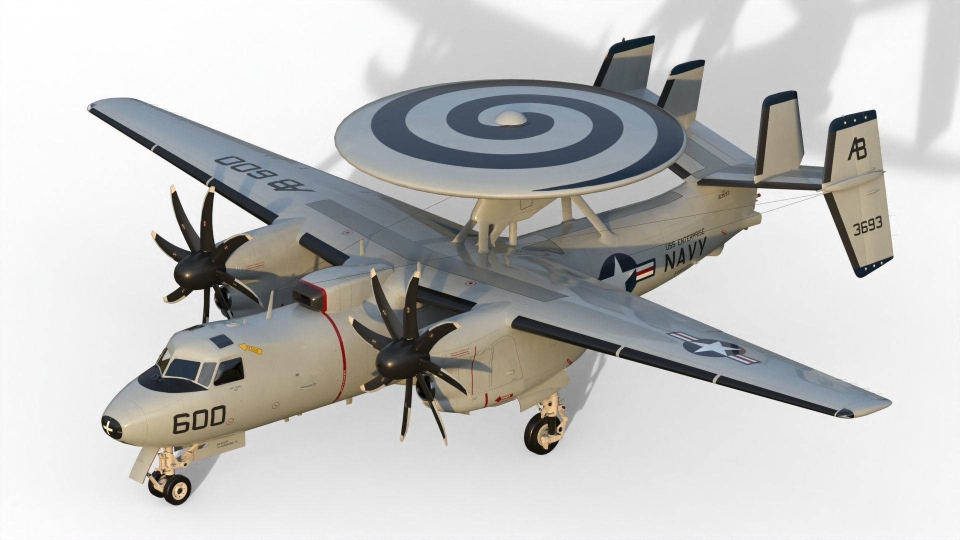 E-2 Hawkeye 3D model_3