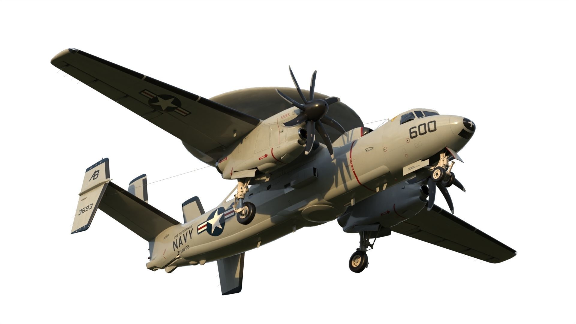 E-2 Hawkeye 3D model_8