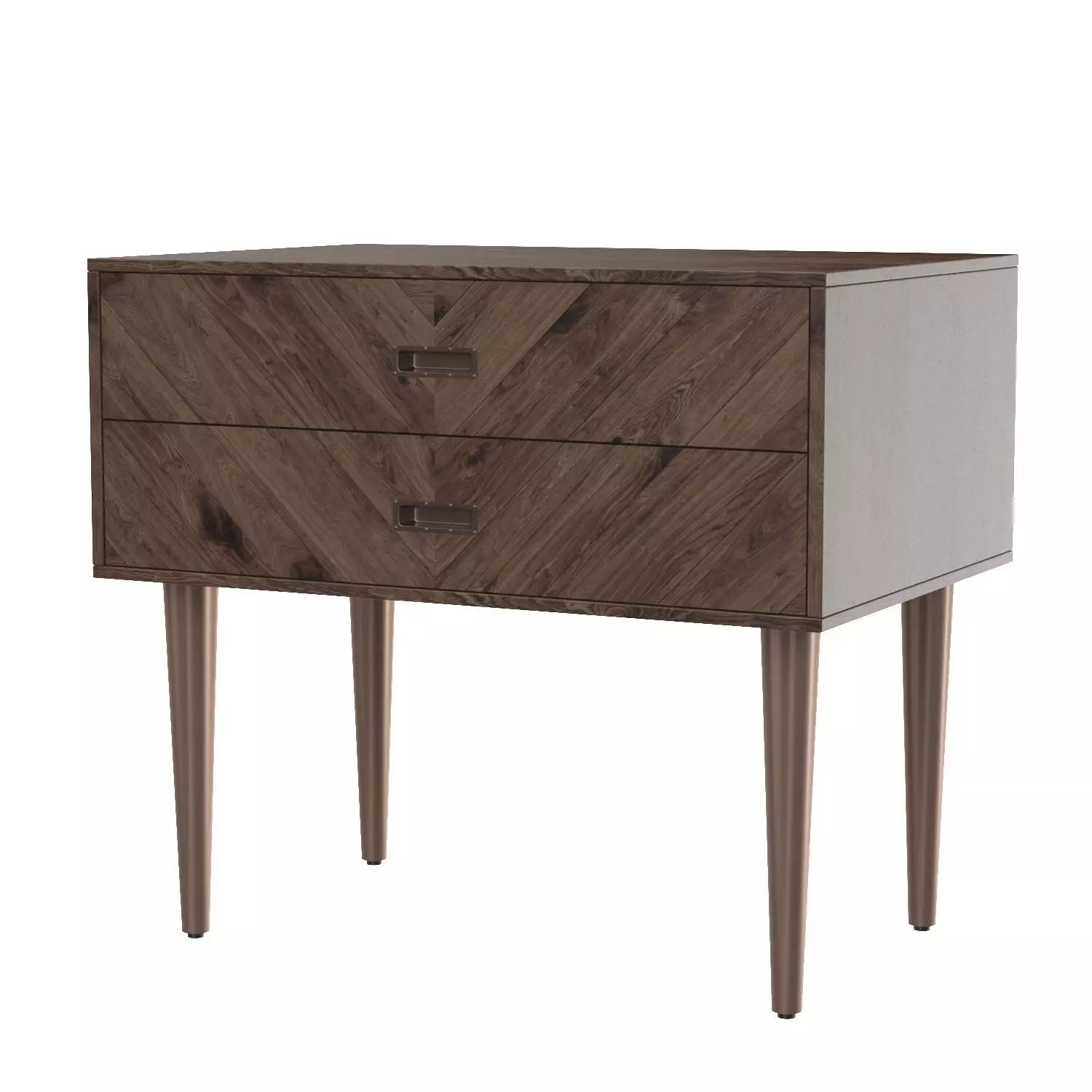 Greyson Nightstand Smoke Acacia 3D model
