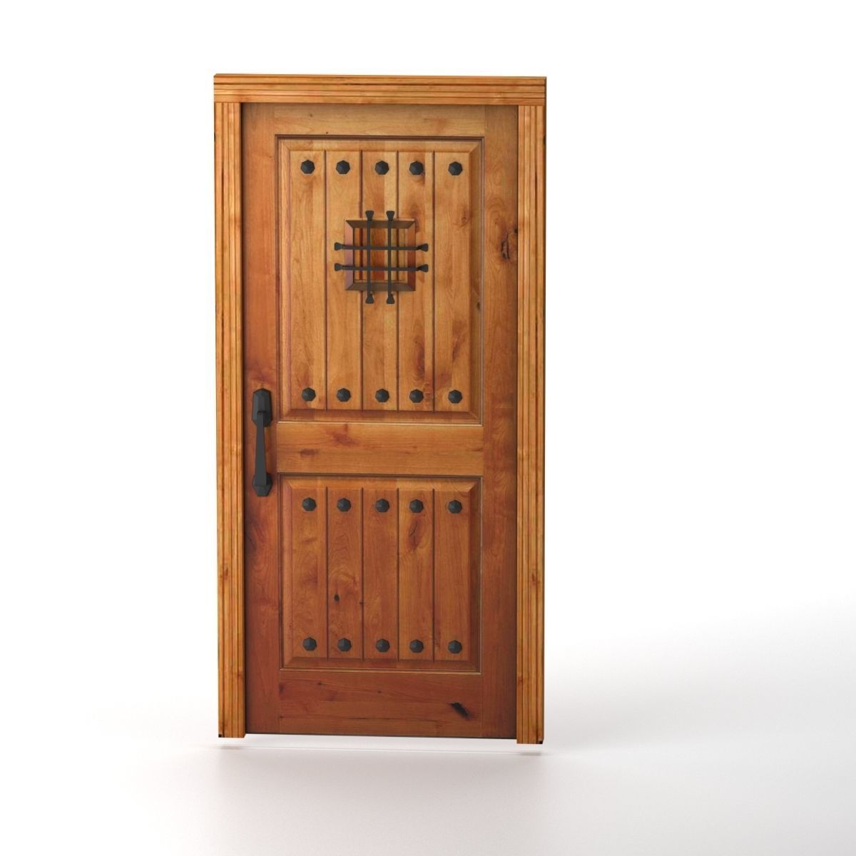 Spanish Door Low-poly 3D model_1