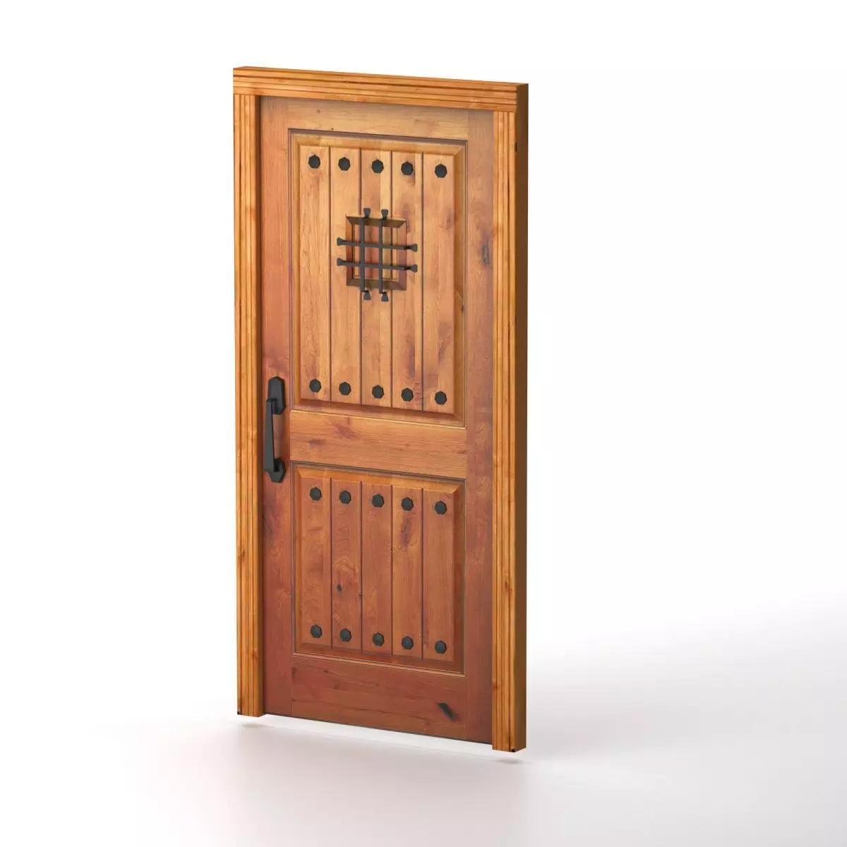 Spanish Door Low-poly 3D model_0