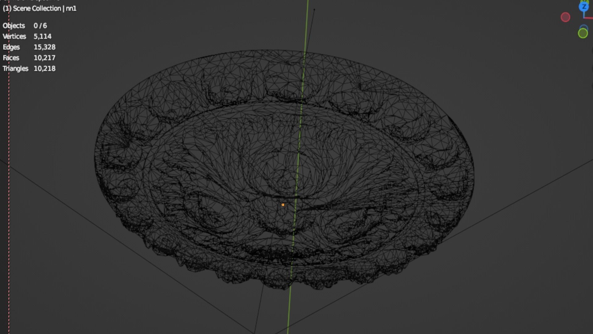 Classic round decor ornament 269 3D model_5