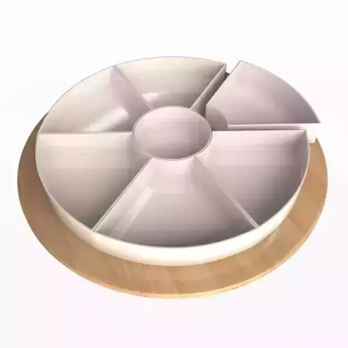 Lazy Susan Low-poly 3D model