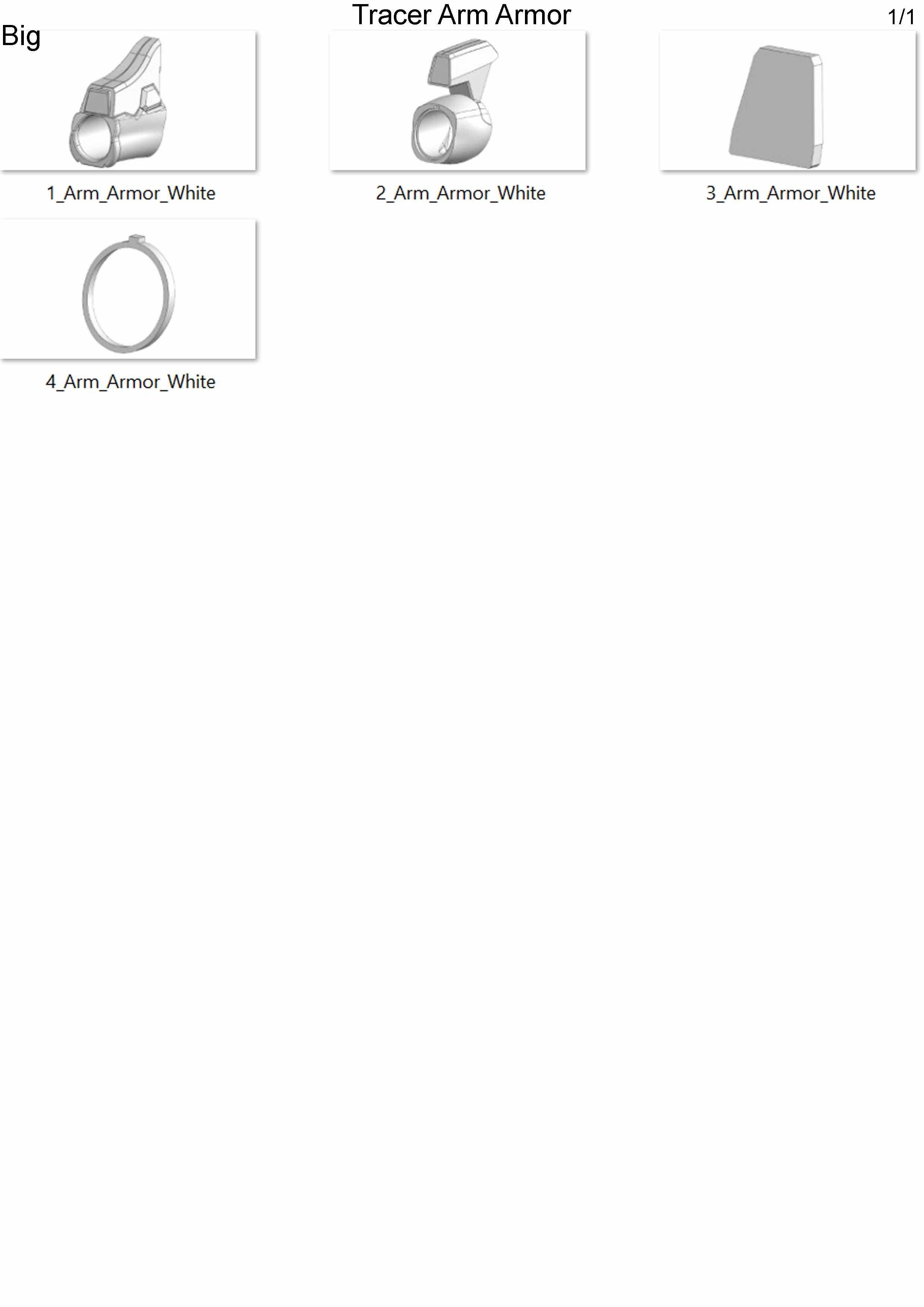 Tracer Arm Armor - Overwatch - Commercial - Printable - STL 3D print model_16