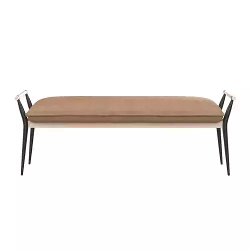 Four Hands Charlotte Bench Thames Raven