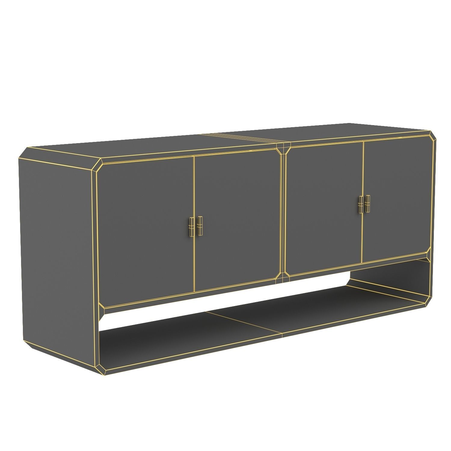 Four Hands Bolton Caspian Sideboard 3D model_5