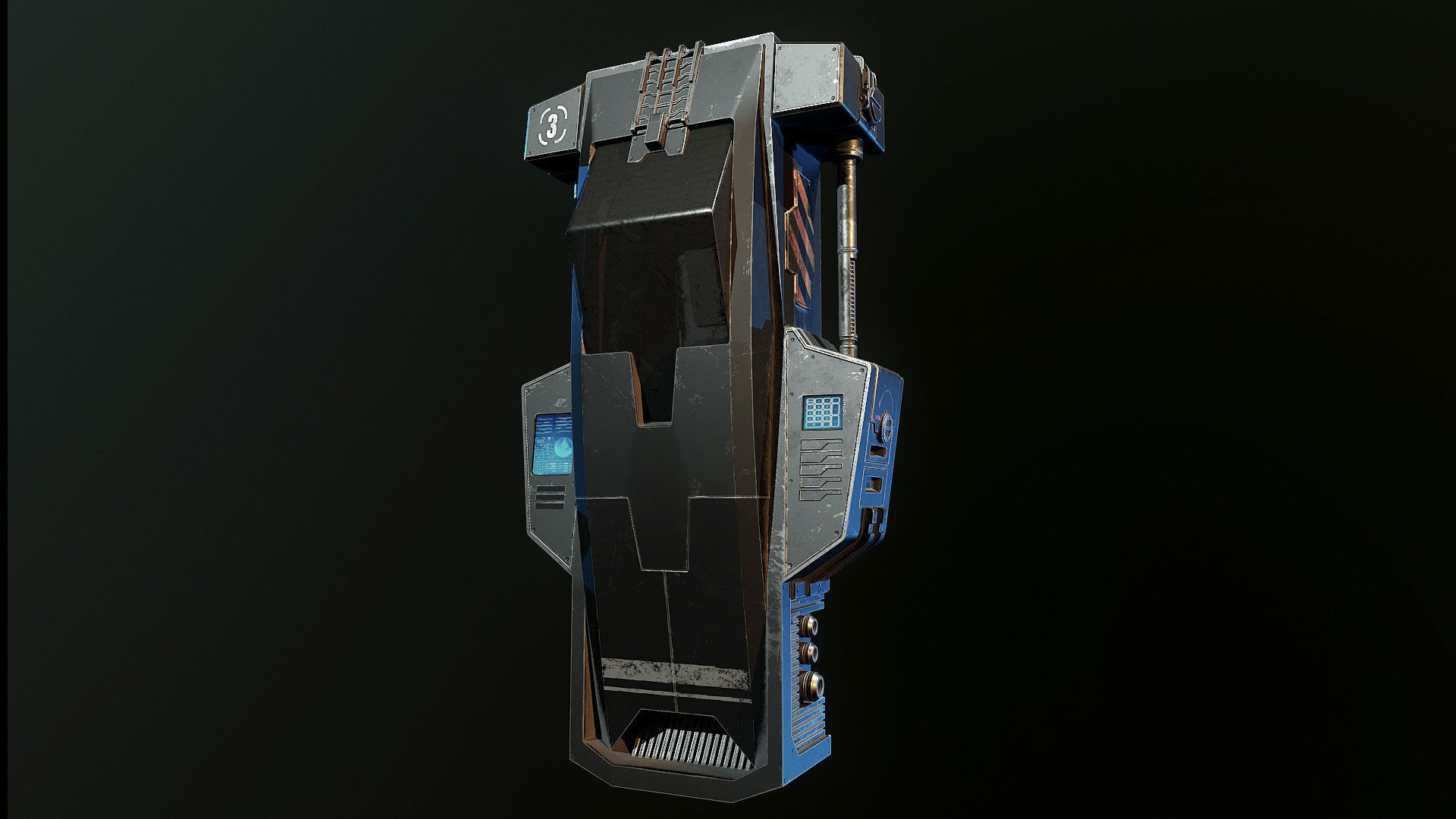 Hypersleep Chamber 3D model_1