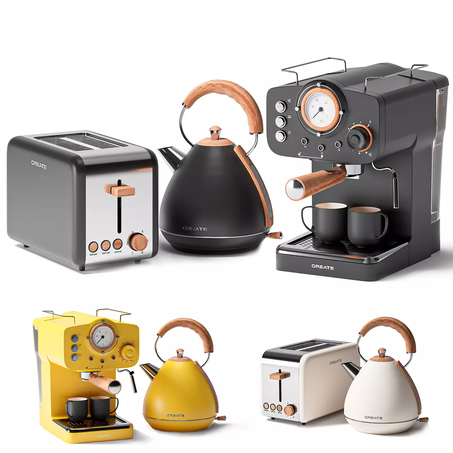 Create appliance set 3D model