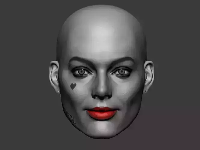  Harley Quinn in Birds of prey  6th scale bold head without neck