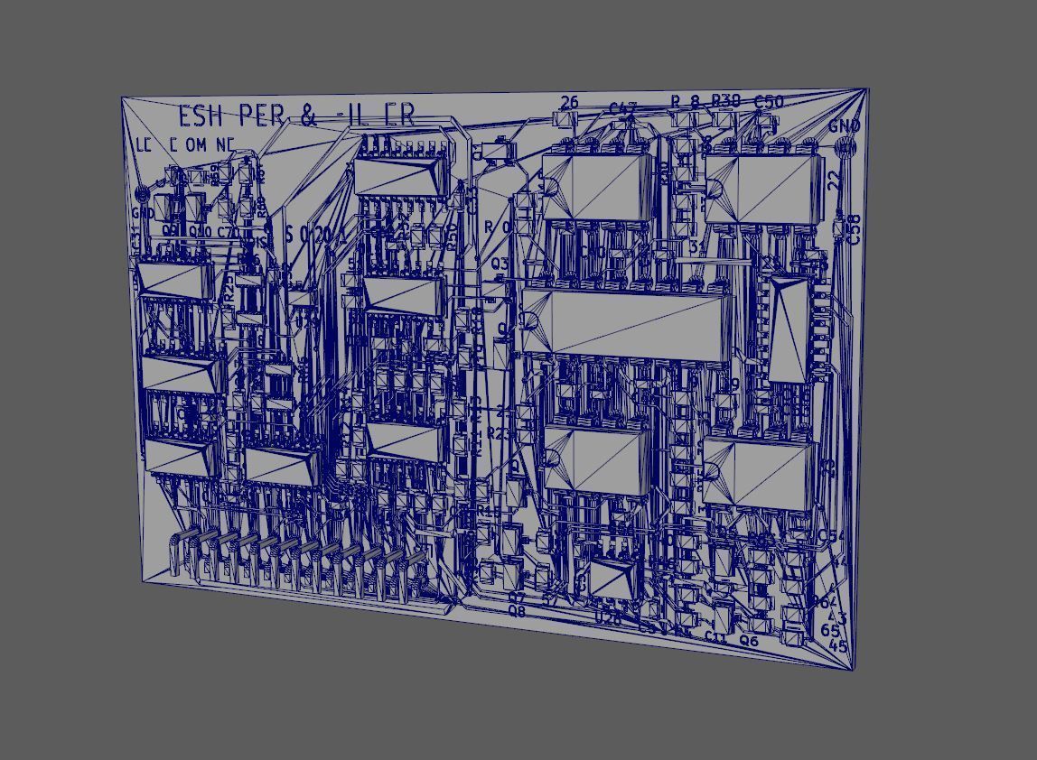 PBC chip Low-poly 3D model_3