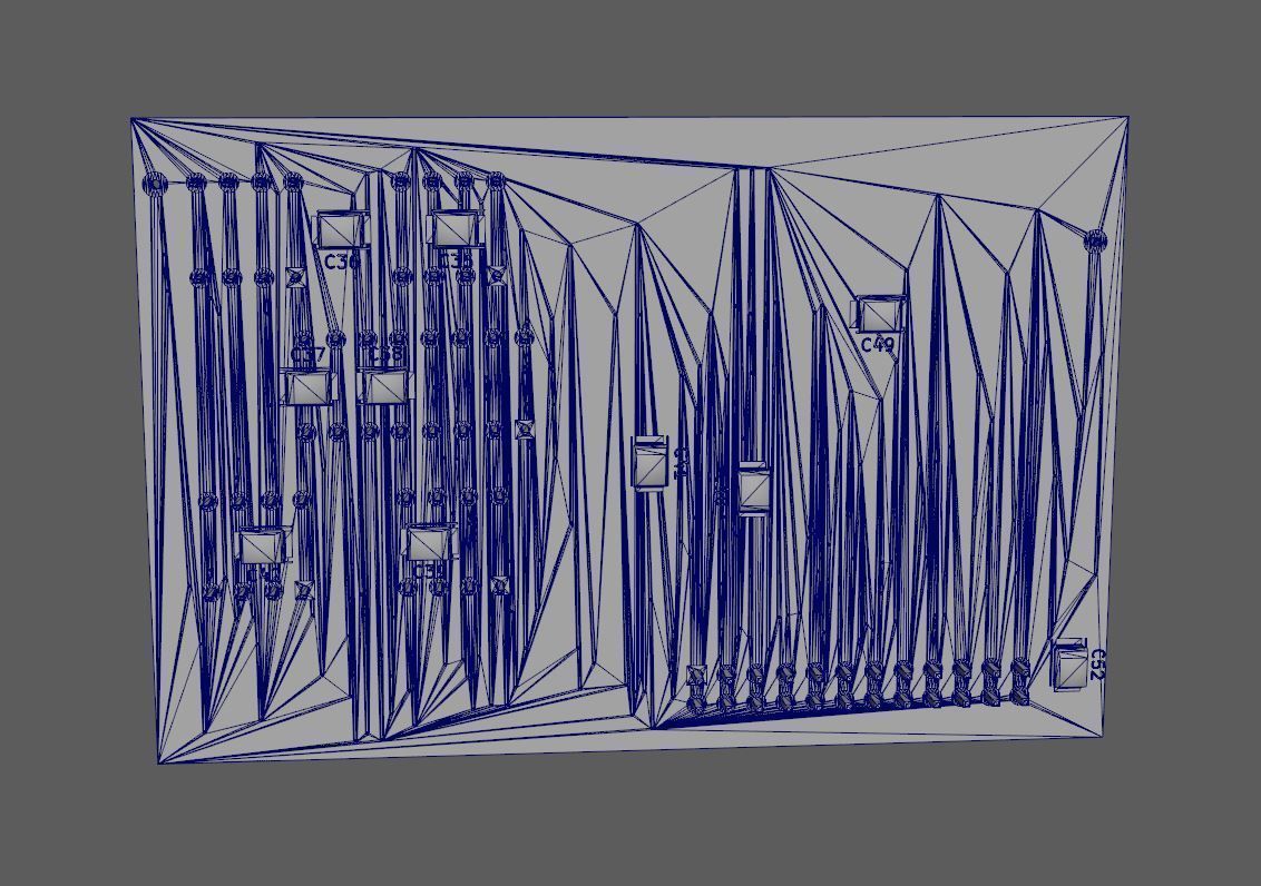 PBC chip Low-poly 3D model_4