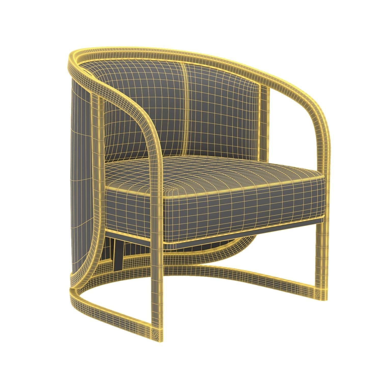 Fortuna Lounge Chair 3D model_5