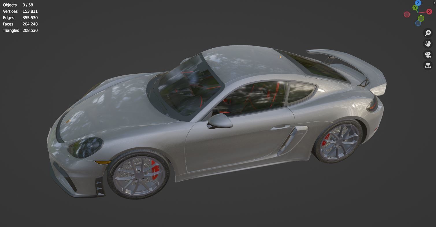 Porsche 718 Cayman Gt4 Rs 3D model_13