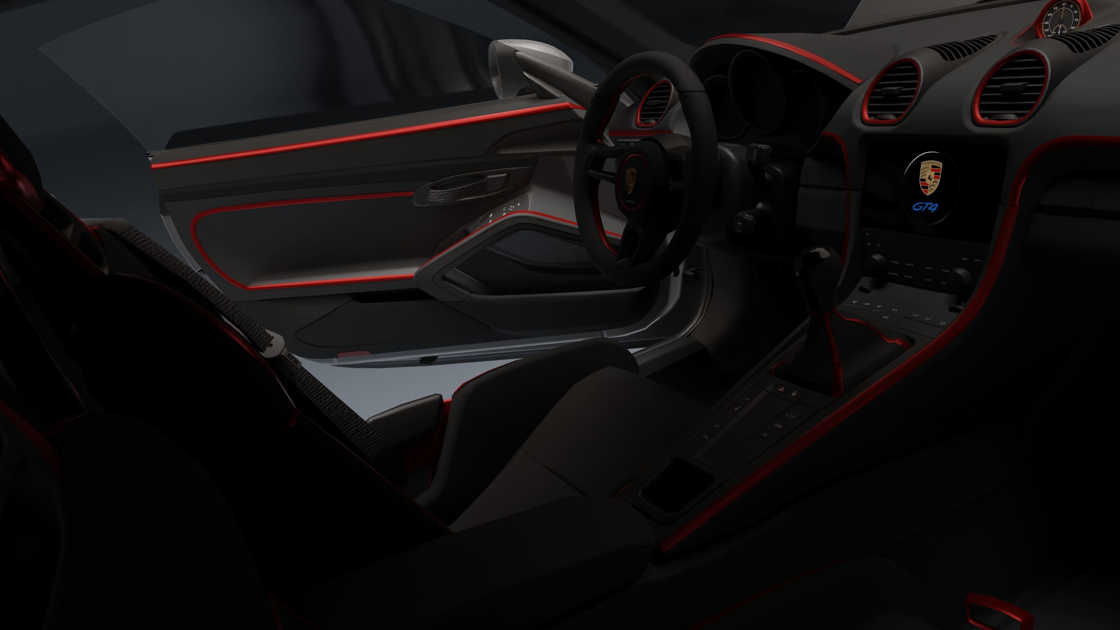 Porsche 718 Cayman Gt4 Rs 3D model_5