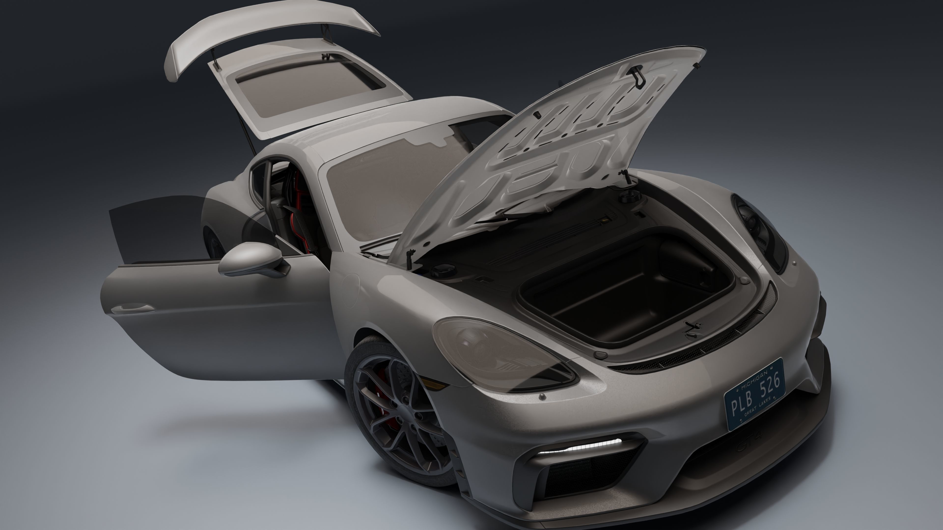 Porsche 718 Cayman Gt4 Rs 3D model_3