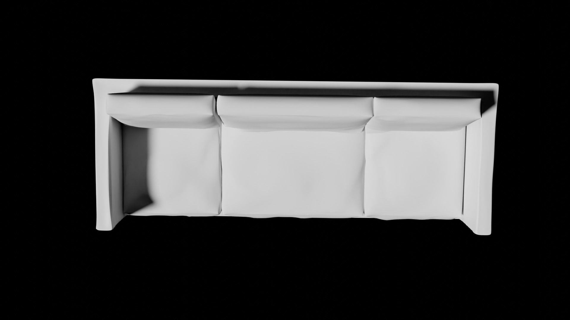 sofa 3 Low-poly 3D model_6
