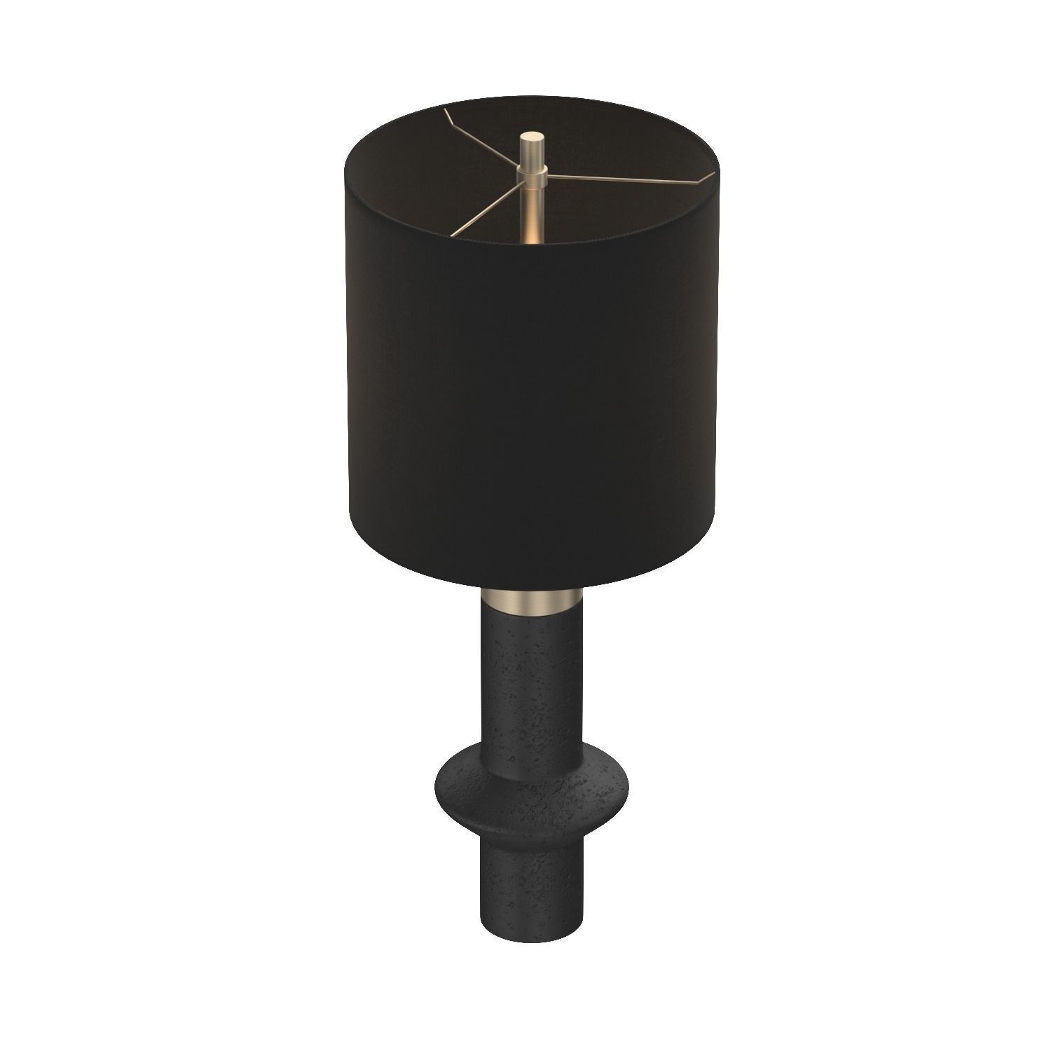 Edge Table Lamp Black 3D model_4